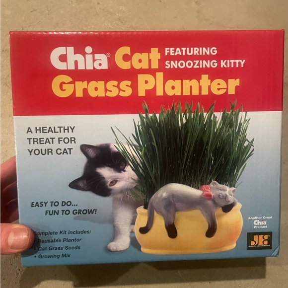 Chia Cat
FEATURING
SNOOZING KITTY
Grass Planter - Picture 3 of 6